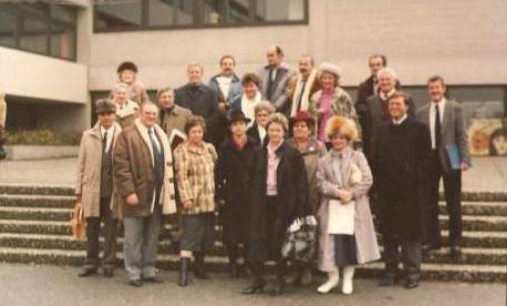 1989.február  -az első hivatalos budaörsi  küldöttség látogatása Bretzfeldben